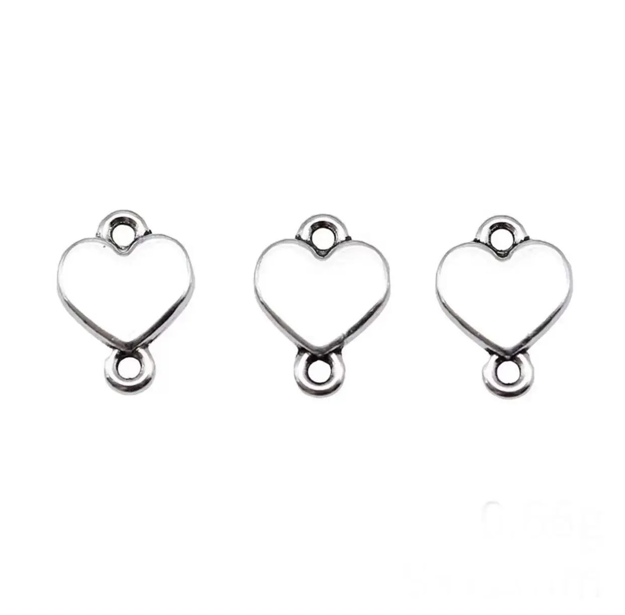 

20pcs 12*9mm Alloy metal heart shaped connector for handmade DIY HW2592