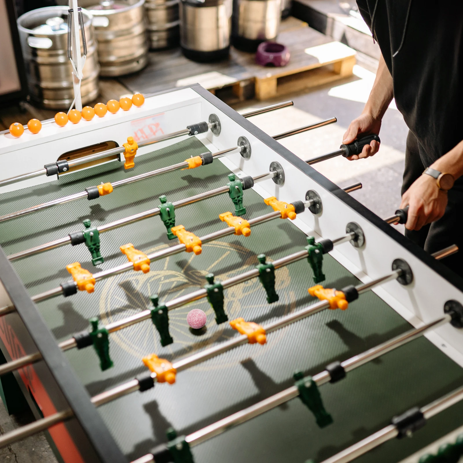 3 stücke Kunststoff Tischfußball Spiel Tisch Tischfußball Bälle Ersatz Eltern-kind-Interaktive Fußball Brettspiel Zubehör