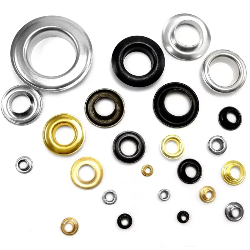 1/20/30 قطعة الثقوب المعدنية الحلقات ثقب الهواء برشام 8 مللي متر 10 مللي متر 12 مللي متر 14 مللي متر 20 مللي متر 40 مللي متر ل حقيبة جلدية الأحذية غطاء حزام الملابس والاكسسوارات