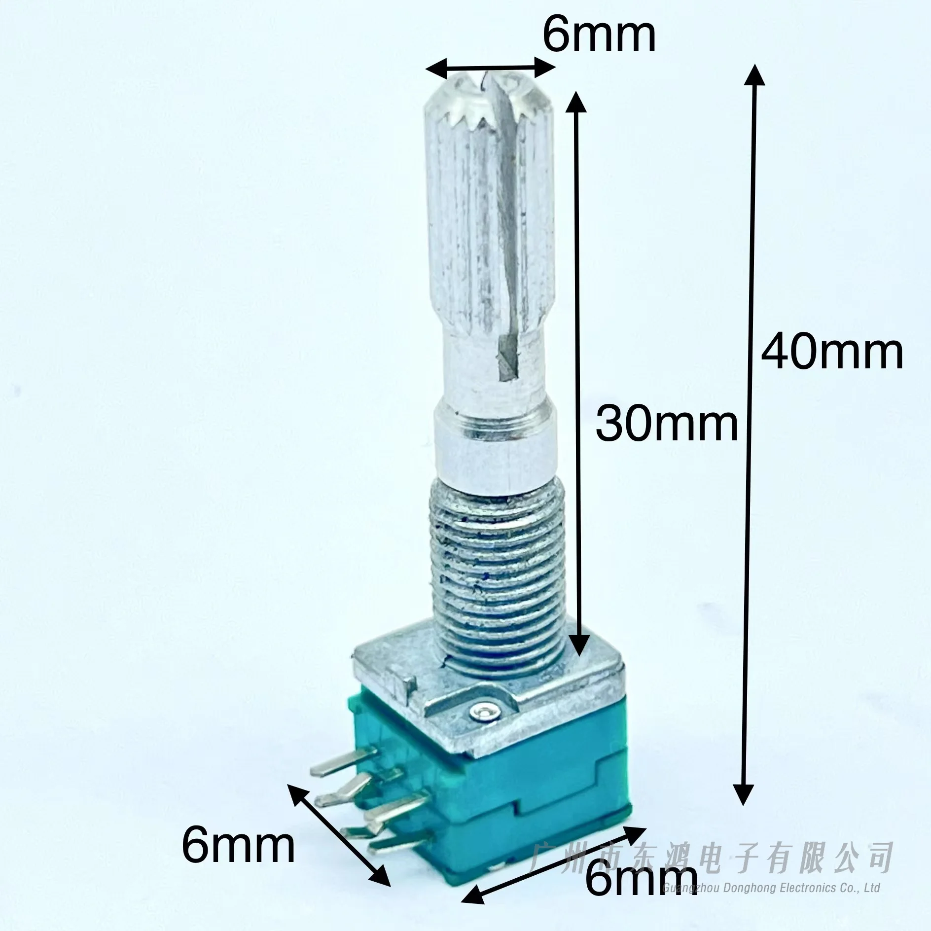 1 PCS RK097 precision potentiometer with midpoint duplex B10K volume potentiometer
