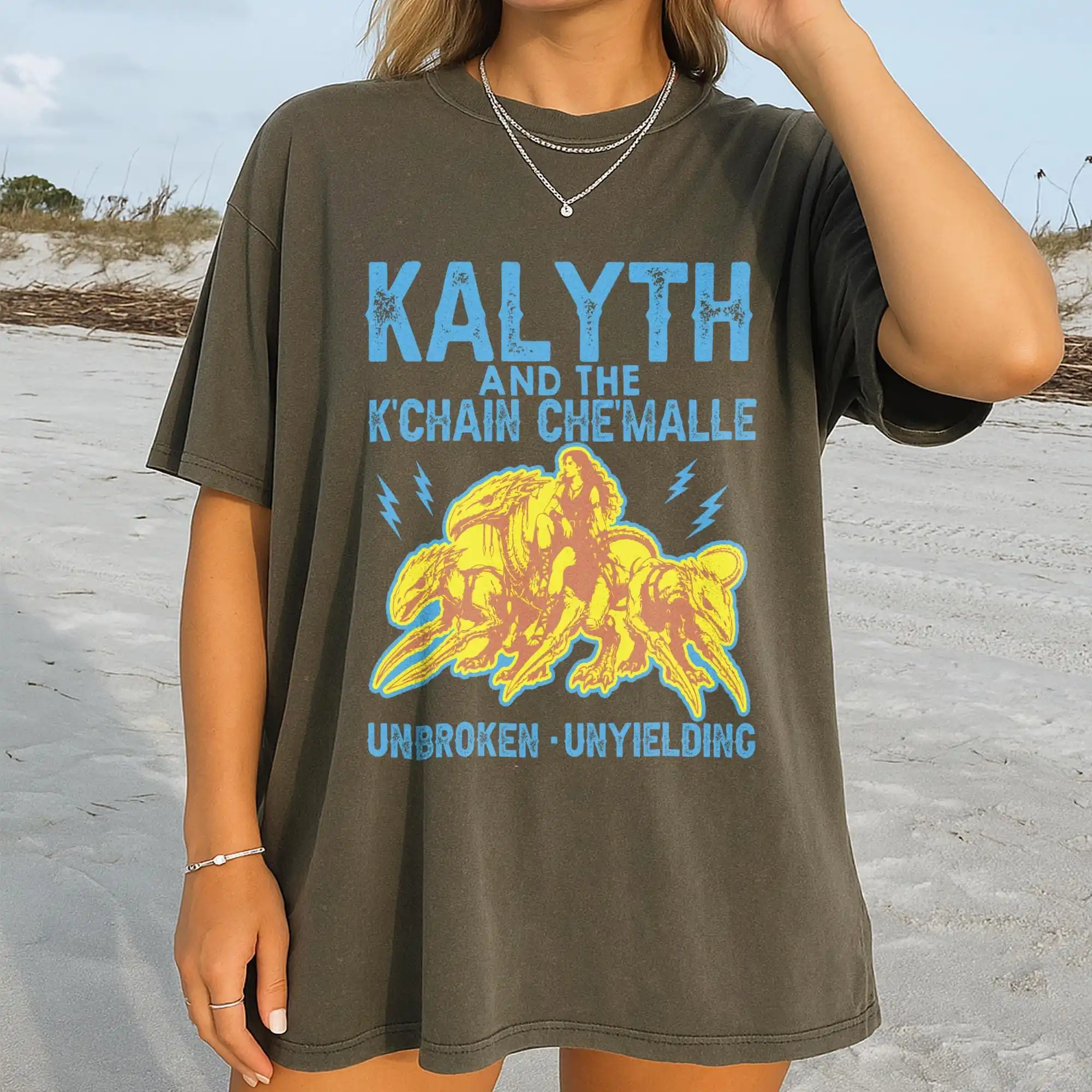 Kalyth and K'Chain Che'Malle Shirt, Malazan Book of The Fallen, Steven Erikson Book,