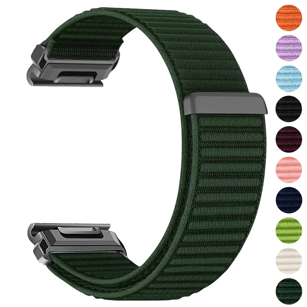Quick Fit 26/22/20mm Nylon Strap for Garmin Fenix 9 9 Pro 8 43/47/51mm 7 Pro 7S 7X 6S 6X 6 5S Tactix 8 Bracelet Instinct 3 Band