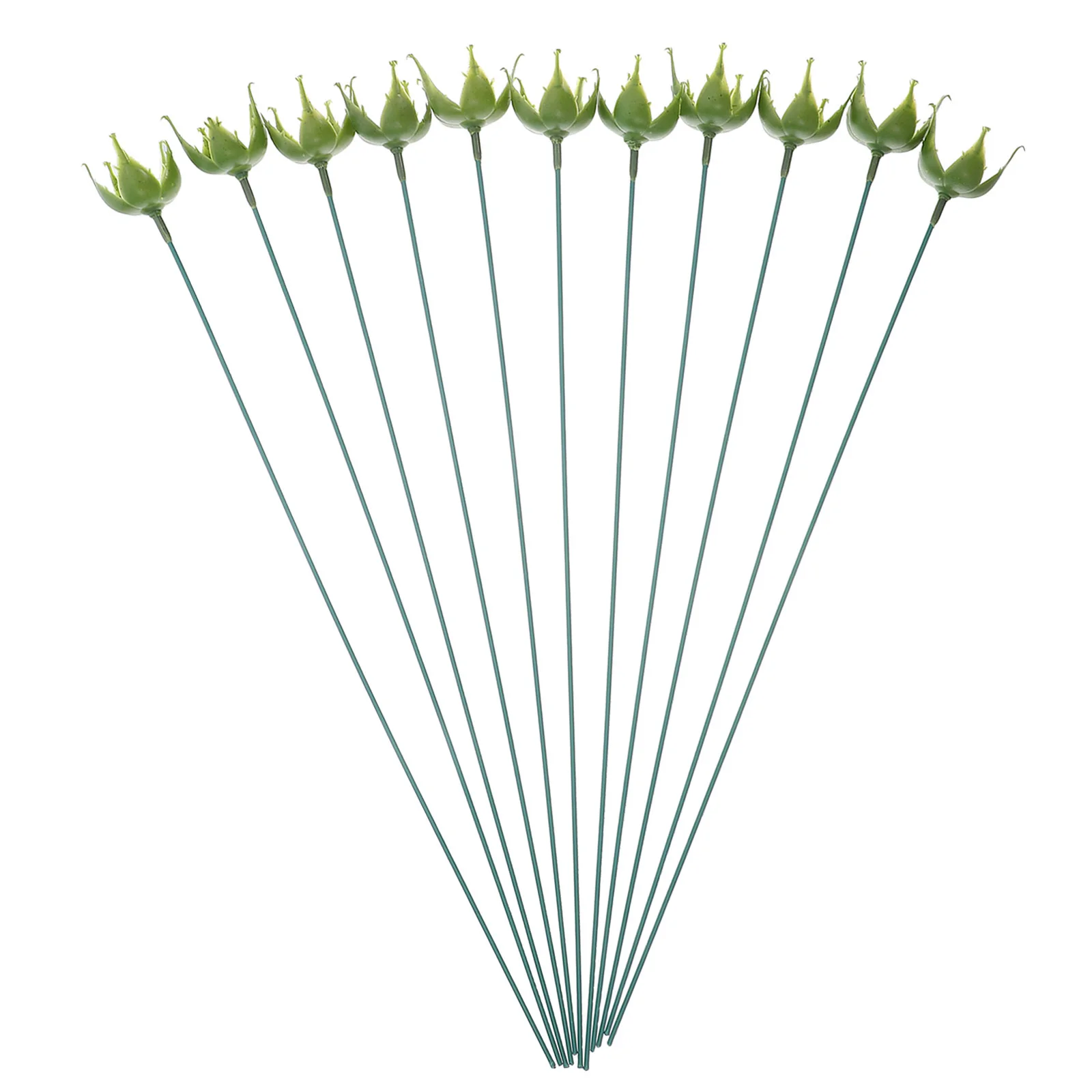 

50Sets Artificial Rose Sepals Realistic Fake Flower Calyxes DIY Bouquet Supplies Floral Craft Materials Artificial Flower Stem