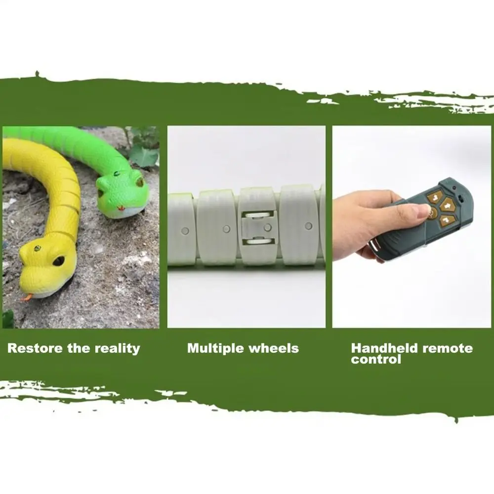 Scary Induction Snake Reptile Remote Control Snake Toy Stage Performances Electronic Prank Toy Electronic Snake Toy Portable