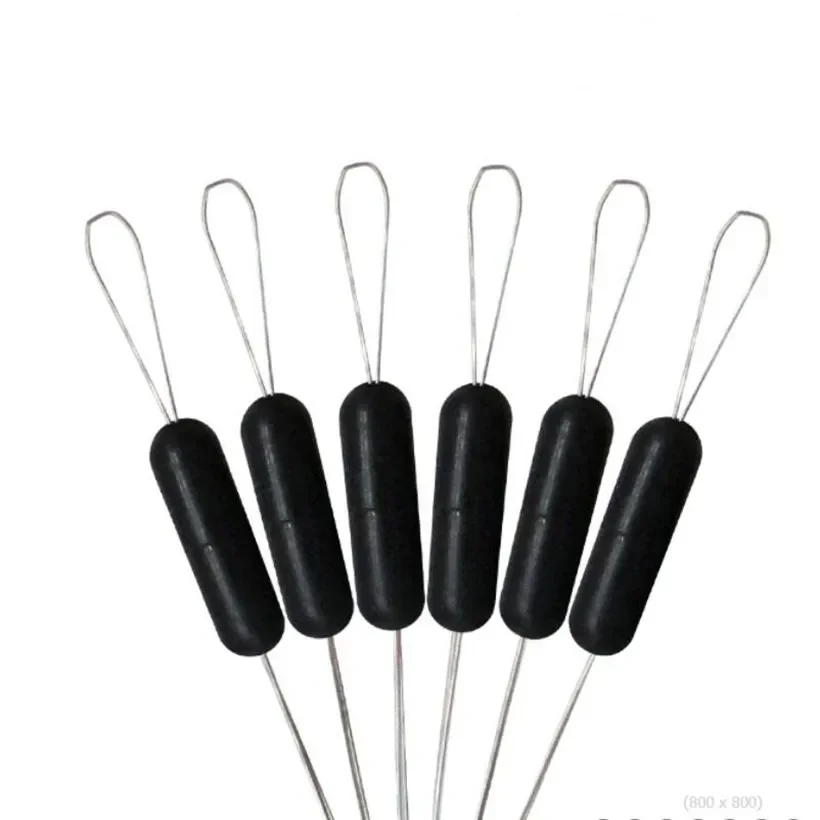 10 Gruppen (60 Stück) 0,4-8,0 #   Angelschnur Stopper Silikon Space Bean Stopper Angeln Float Anti-Strang Angeln Bobber Float