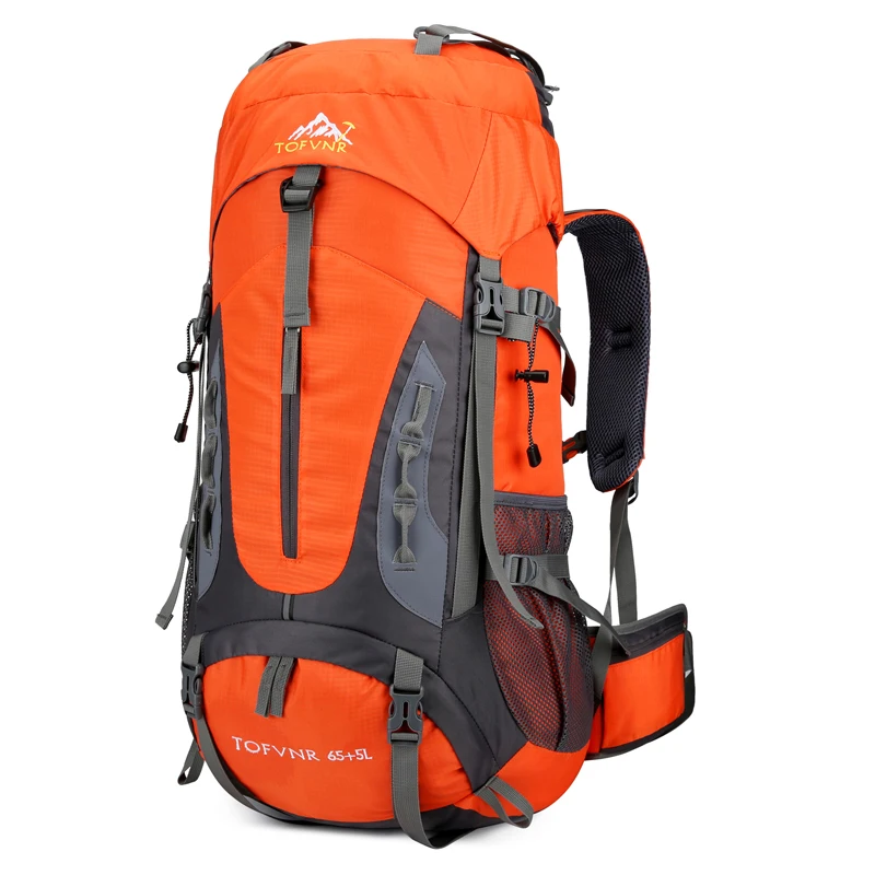 

New Hiking Backpack 70L Outdoor Waterproof Climbing Camping Storage Bags Men and Woman Mountaineering Travel Sports Bag 2201