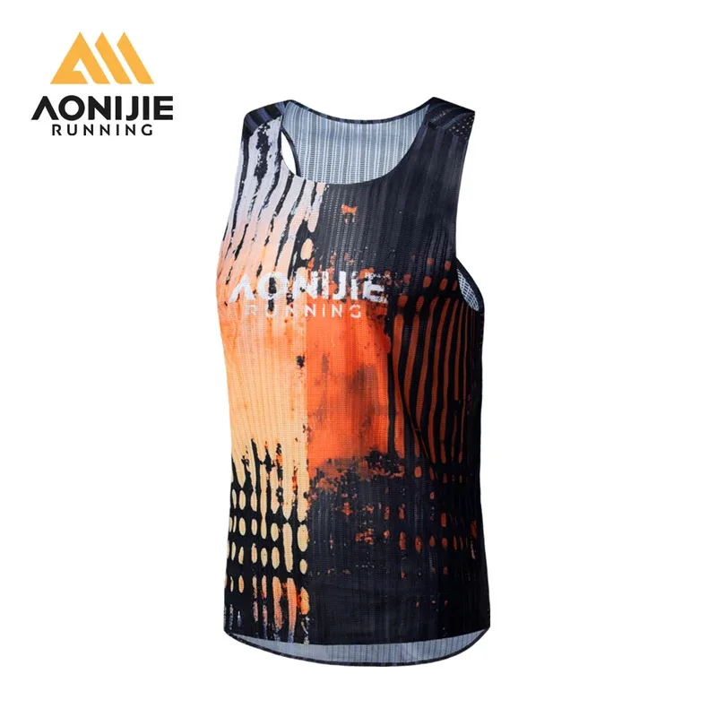 

AONIJIE Men's Running Vest Quick Drying Marathon Training Workout Tank Top Gym Fitness Sleeveless T Shirt Sports Clothes FM5236