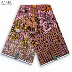 Grand Super 100% cotone africano tessuto cerato tessuto di alta qualità Ankara Wax Print 6yards tessuto donna per cucire VLS-55