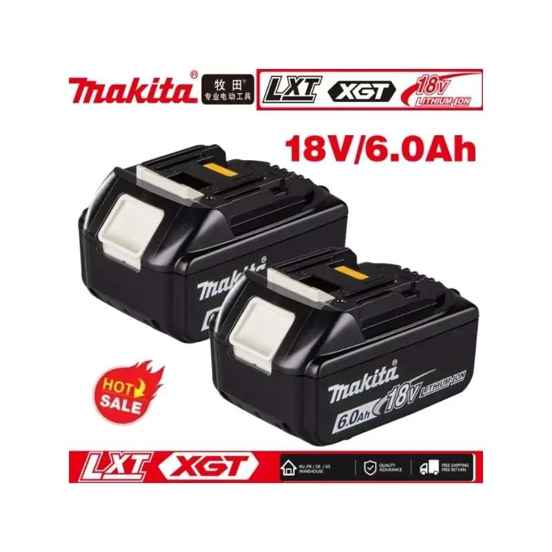 

DHL Ship Makita 18V 6.0Ah Rechargeable Battery ,For Makita BL1830 BL1830B BL1840 BL1840B BL1850 BL1850B Power Tools Battery