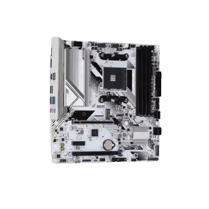 New  B550M PRO SE Desktop M-ATX White Board B550 AMD Slot AM4 Memory DDR4 128GB PCIe 4.0 M.2 SATA III USB 3.2 .