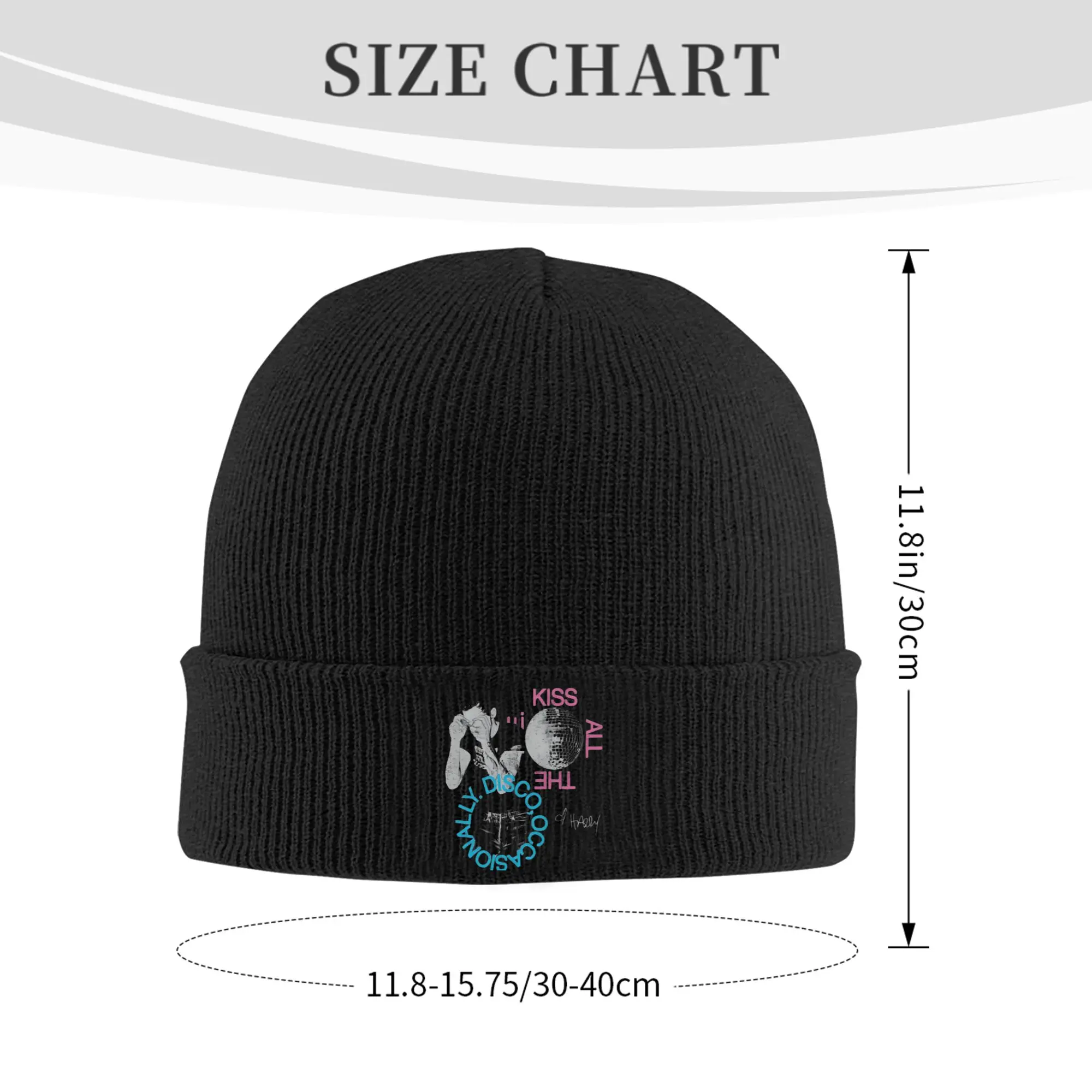 Kiss All The Time Disco Hat Autumn Winter Beanie Warm Muisc Caps Men Women Acrylic Knitted Caps