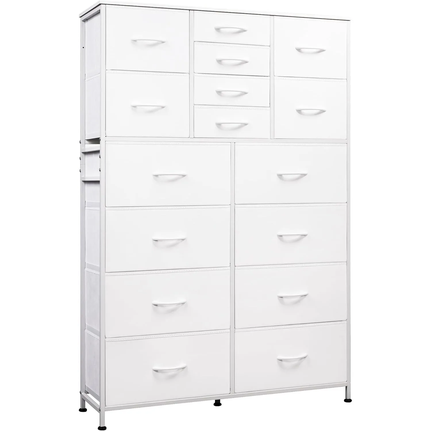 16 Drawers Dresser Tall Dresser for Bedroom, Closet, Hallway, Storage Dresser Organizer Unit, Large Dressers & Chests of Drawers