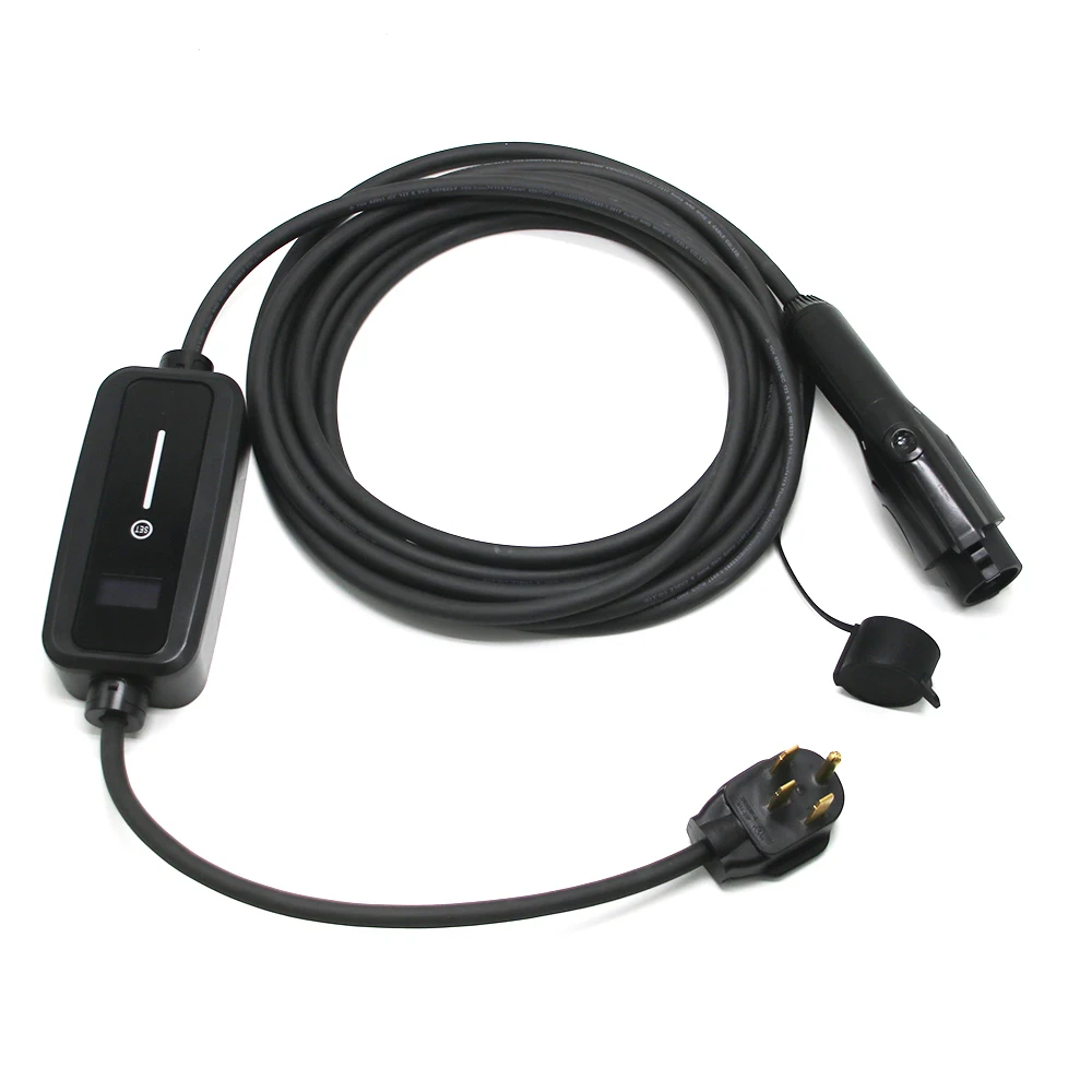 

CELFED Portable Electric Car EV Charger 32A J1772 Type 1 And IEC 62196 Type 2 Charging Plug with 5 Meters Cable