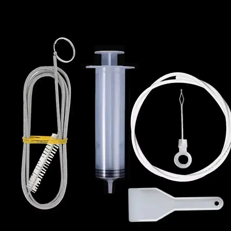 Refrigerator Drain Unclogging Kit With 100ml Syringe And 4 Cleaning Tools For Kitchen Fridge Daily Maintenance