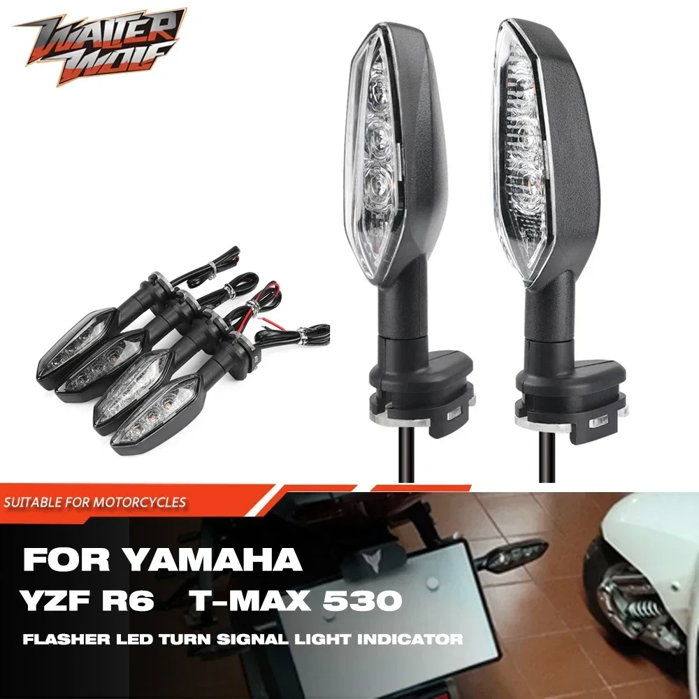 

YZFR6 Rear Turn Signal Flasher Lamp For YAMAHA YZFR1 YZF R6 YZFR1M YZFR1S TMAX 530 DX 530SX Motorcycle Tail Light Indicator LED