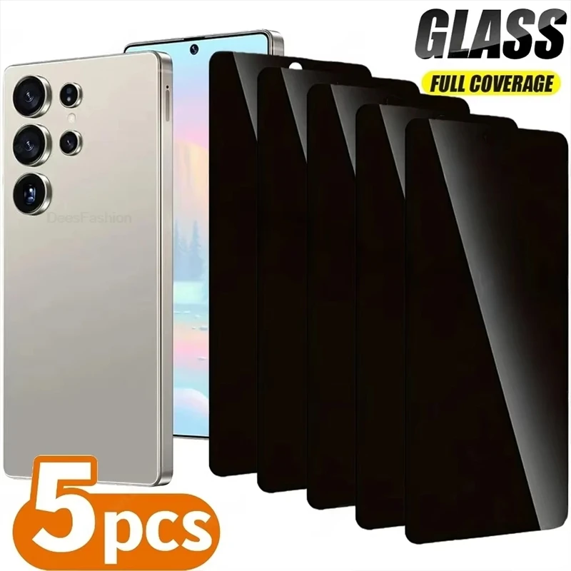 1-5Pcs Privacy Tempered Glass For Samsung S26 S25 Ultra S24 Plus S23 S22 FE A57 A37 A36 A56 A17 A07 Anti-spy Screen Protector