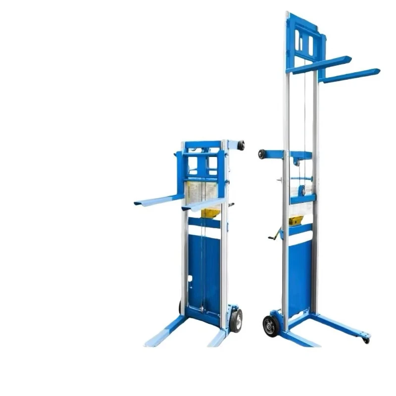 

Light aluminum manual lift manual stacker manual pallet truck for warehouse handling