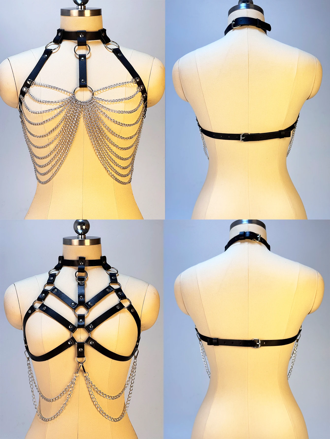 

Женский трендовый пояс в стиле панк, модный пояс из искусственной кожи, женский уличный стиль, украшение для тела, пояс-цепочка, готическая одежда, аксессуары