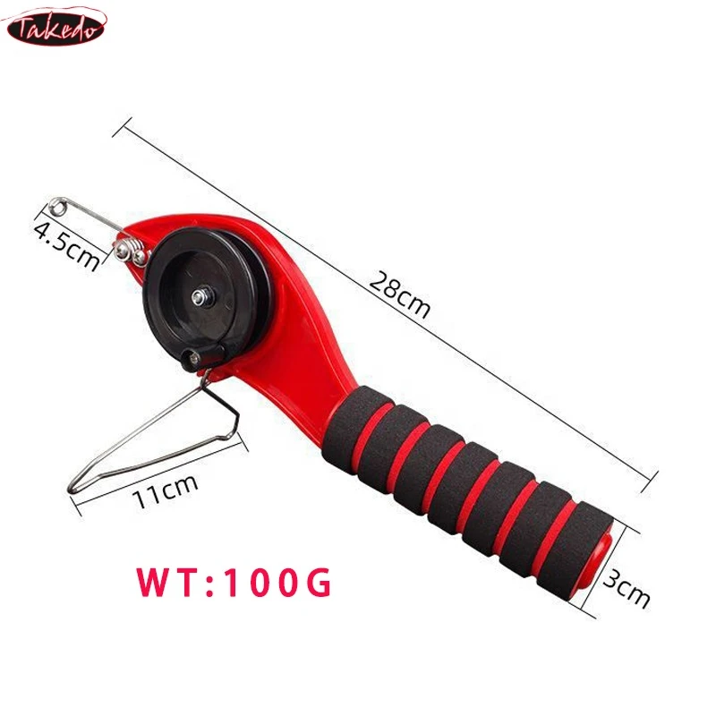 TAKEDO 28CM 104G Portable Travel Rod Integrated Ice Fishing Rod and Reel Set Children Mini Rod Spinning Rods for Winter Fishing