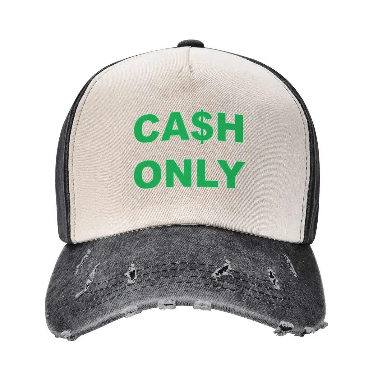 

Cash Only Funny Money Saying Quote Baseball Cap Male hat Designer Hat fishing caps man Golf Caps For Men Women's