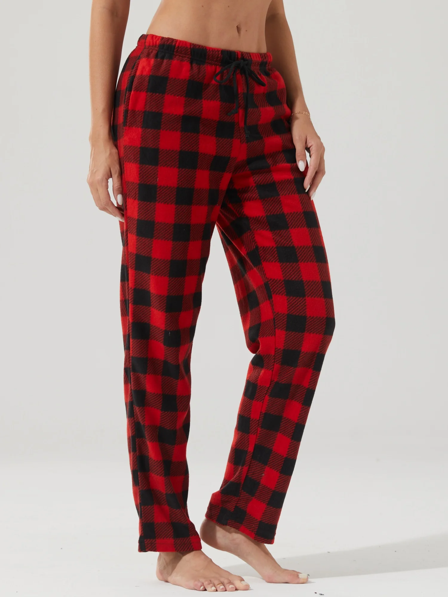 المرأة عيد الميلاد بنطلون بيجاما الصوف بيجامة منقوشة قيعان الترا لينة Pj السراويل مريح النوم السراويل ملابس خاصة المتسكعون الخريف الشتاء