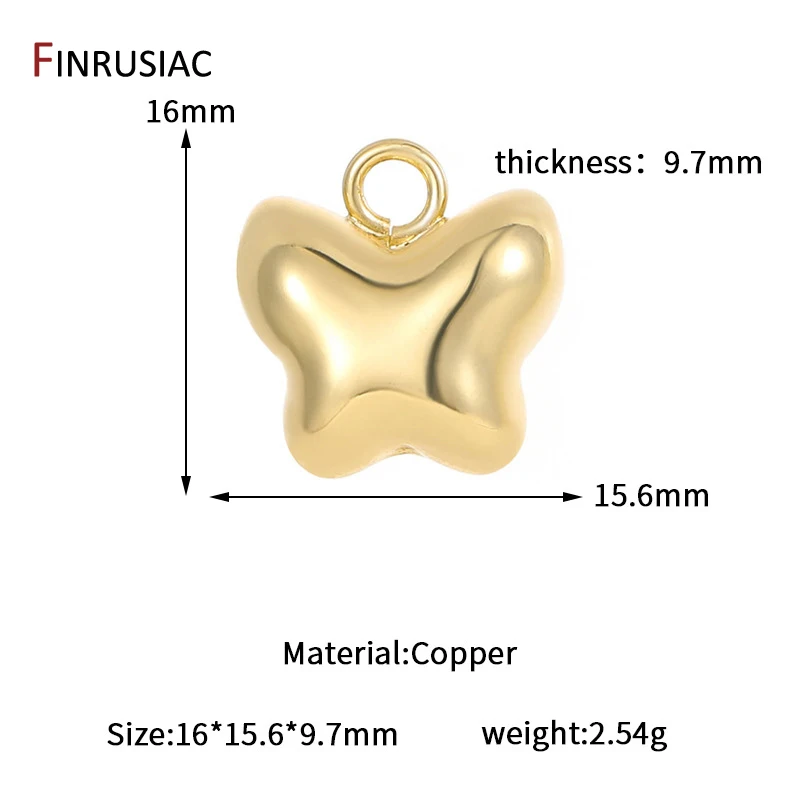 Multi Styles 14K vergoldetes Messing Herz Charms für Schmuckherstellung Zubehör, DIY Ohrringe Armband Halskette Anhänger Zubehör – Detail 13