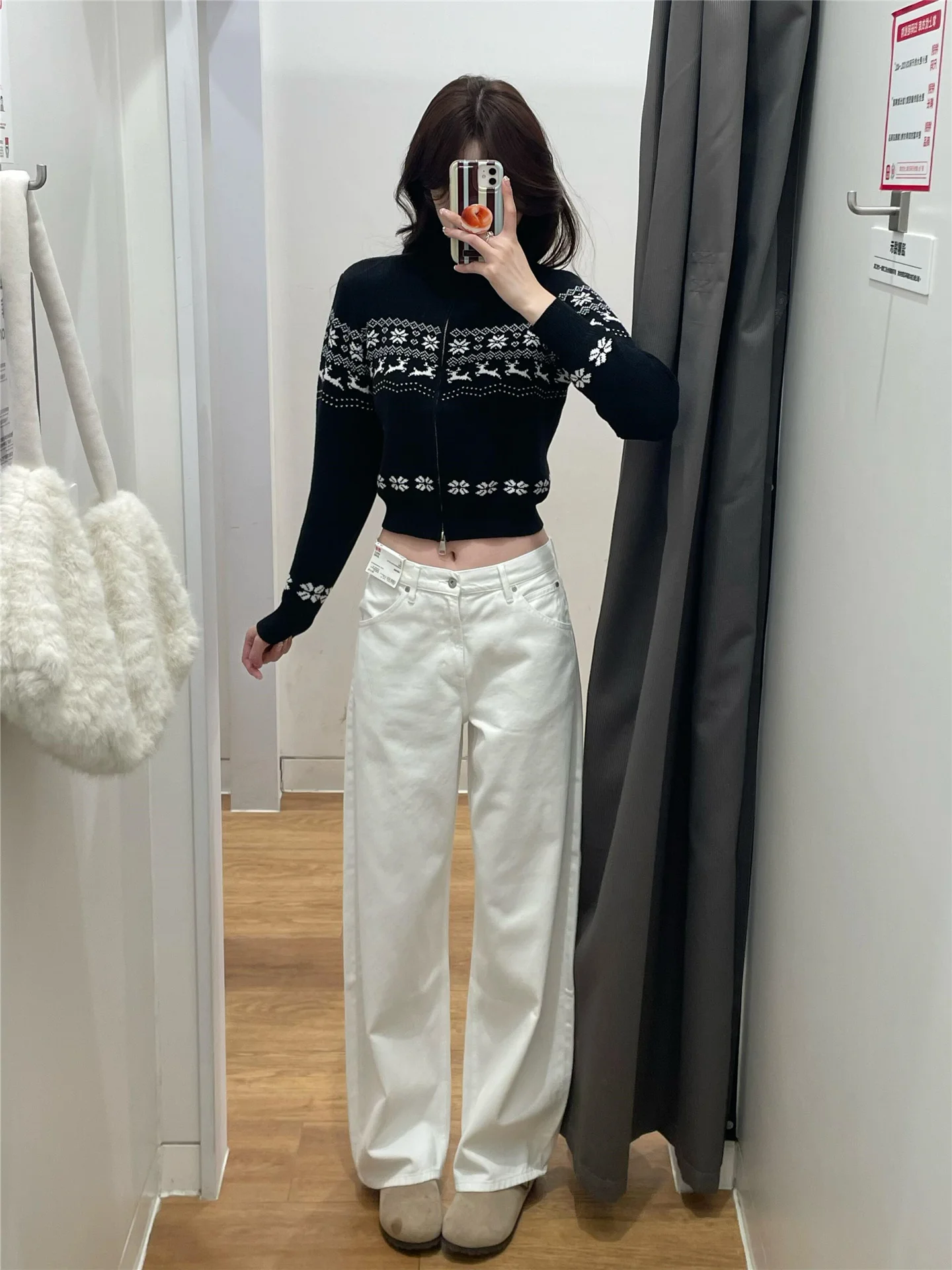 

Extended Length Slim Fit Low Waist Denim Jeans Women's Spring Autumn Loose Drapey Casual Wide Leg Pants Cleanfit Style