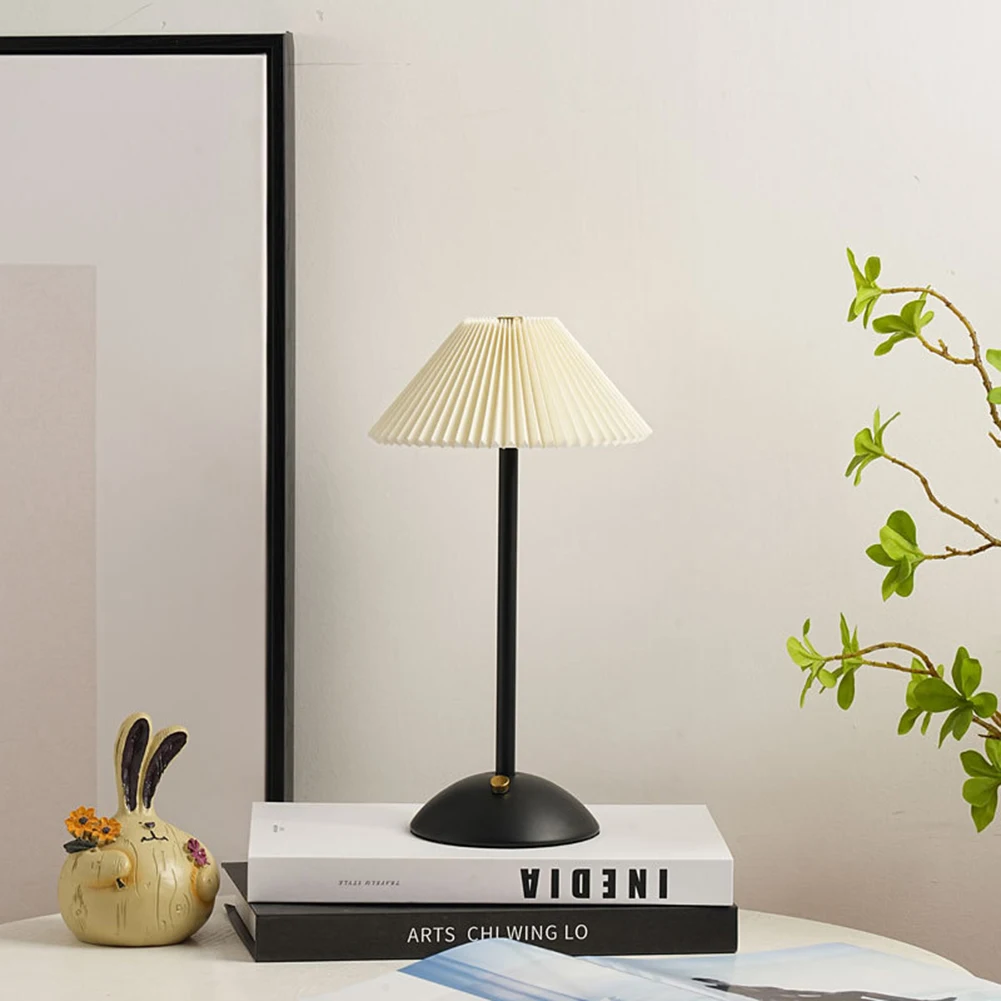 Nordic Bedside Night Light USB Charging Desk Reading Light Modern Style with Metal Base for Bedroom Living Room Decor