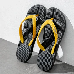 Fashion Black Massage Slippers Men Flip Flops Big Size 48 Summer Slippers For Men Casual Beach Slides Men House chanclas hombre