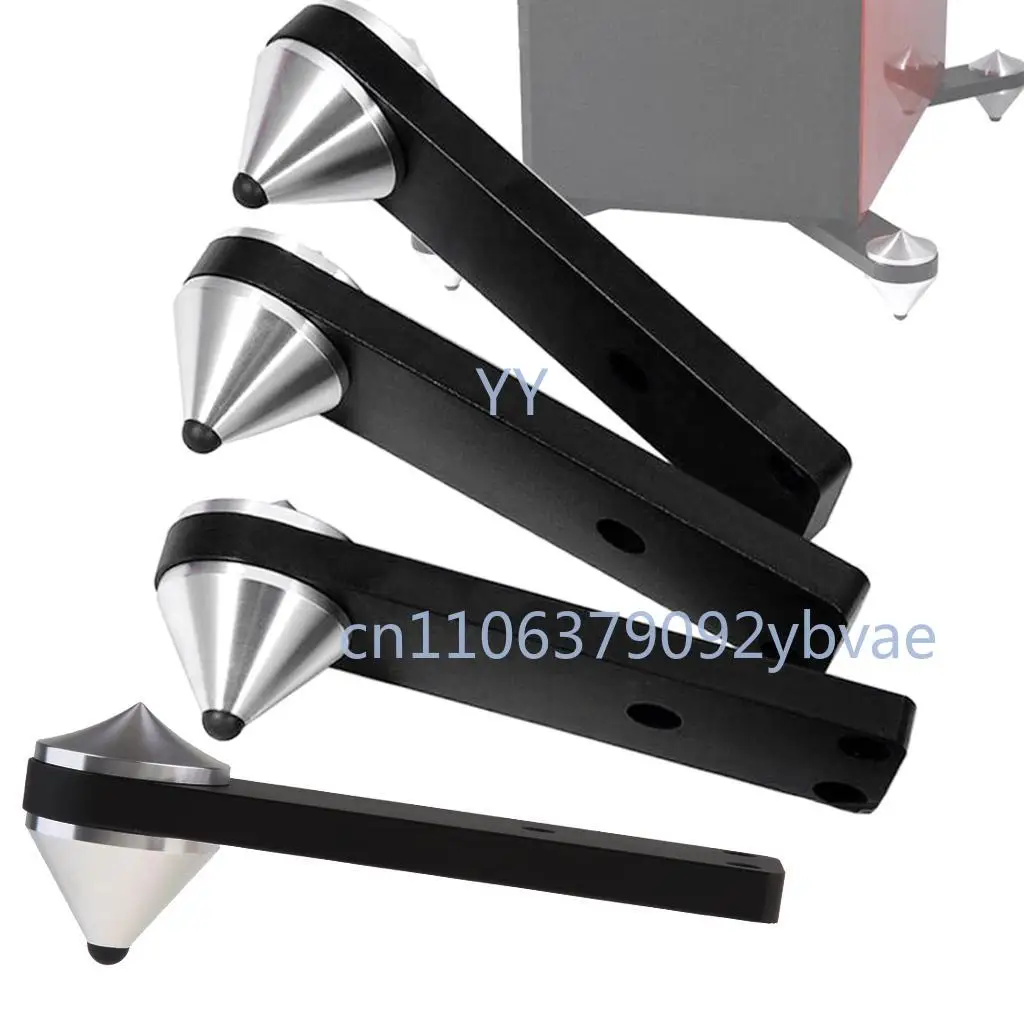 

4 Pcs Speaker Floor Stands, Speaker Spikes Set Aluminum Shock Absorbing