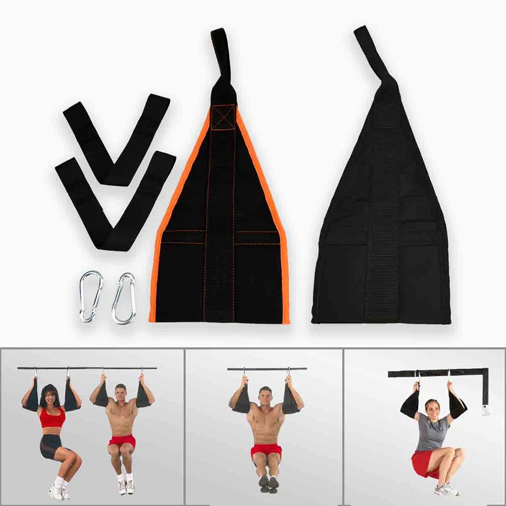 

Ab Straps Fitness Belly Sling High Strength Nylon Webbing Stainless Steel Hook Sweat Rip Resistant Pull Up Bar Multi Gym