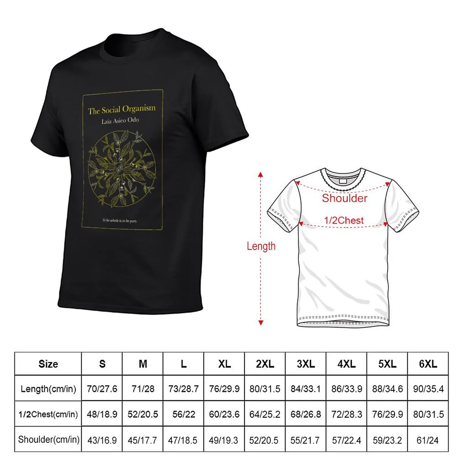 The Social Organism T-Shirt animal prinfor boys customizeds summer clothes mens clothes