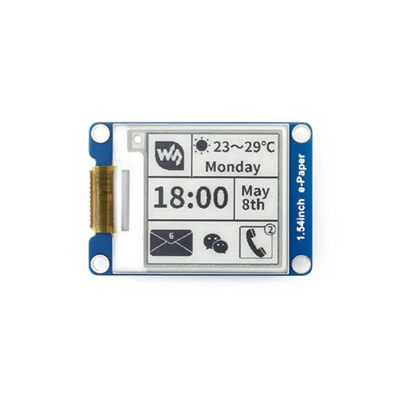 

Waveshare 1.54 inch 3 Colors EPD E-paper E-ink Display Module 200x200 Resolution Screen SPI Interface
