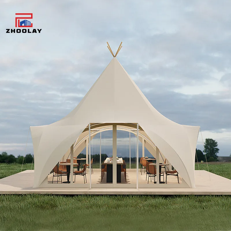 Outdoor Hotel Campsite Tianqiong Camping Windproof Sunshade for 10 People Internet Celebrity Restaurant Tent Farm
