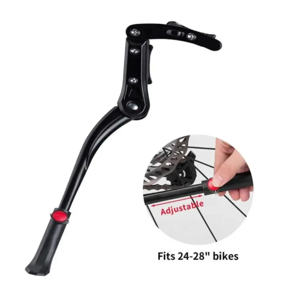 

Боковая задняя алюминиевая подставка для велосипеда Одиночная задняя опора для велосипеда Регулируемая боковая опора для дорожного велосипеда