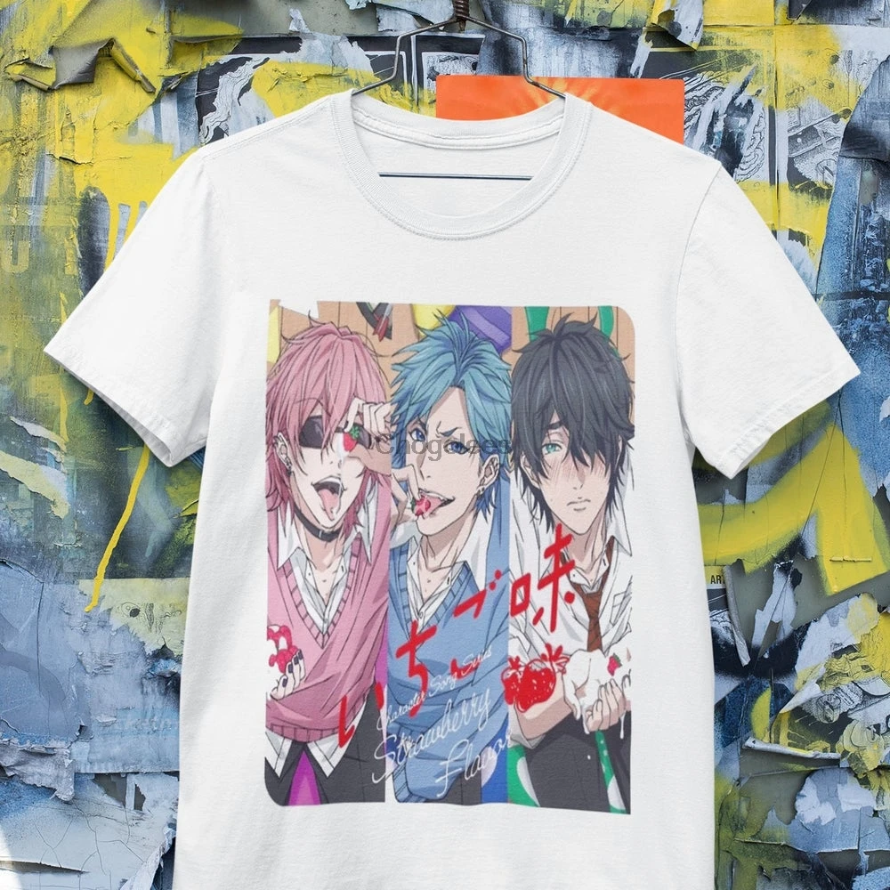 yarichin b club Strowberrry flavor itsuki keiichi koshiro yui tamura toru fujisaki Tshirt Anime tee popular yaoi unisex tee