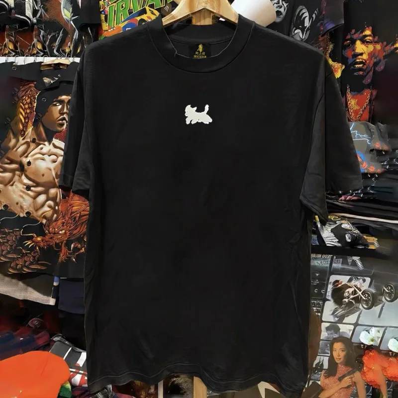 Loose Fit Cotton T-Shirt Unisex Short Sleeve Double Thread UPUPXIA Hero Print Sweat Absorbent round Neck Casual Summer Top