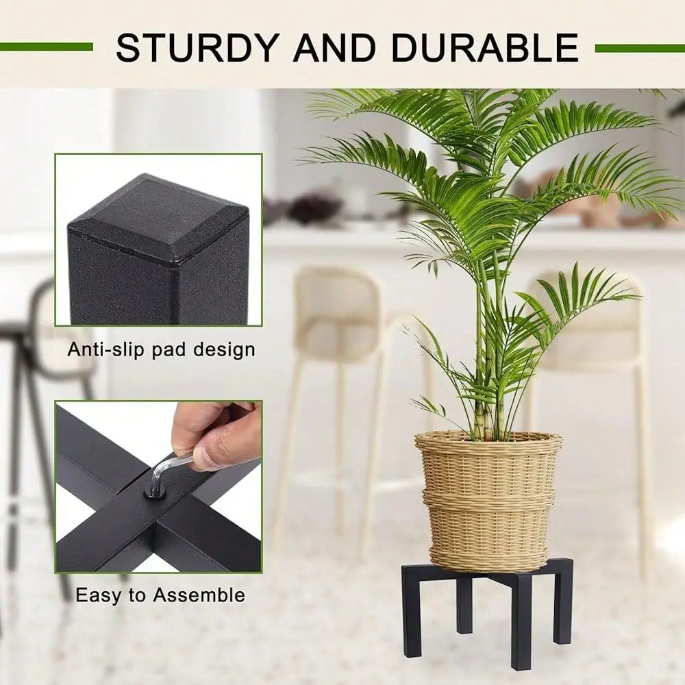 

Stand Indoor Outdoor, Heavy Duty Metal Plant Pot Holder, Mid Century Modern Planter Stands, Floor Flower Pot Holder, Fit 515 In