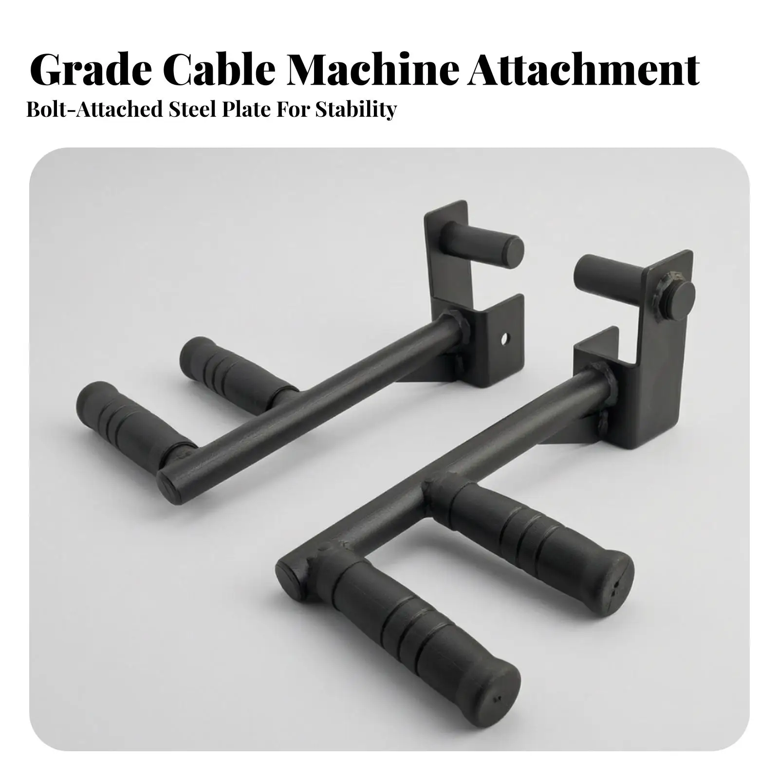 Adjustable Multi Position Gym Handle Cable Attachment Fitness Pull Rope for 50mm Rack Tube Metal Durable