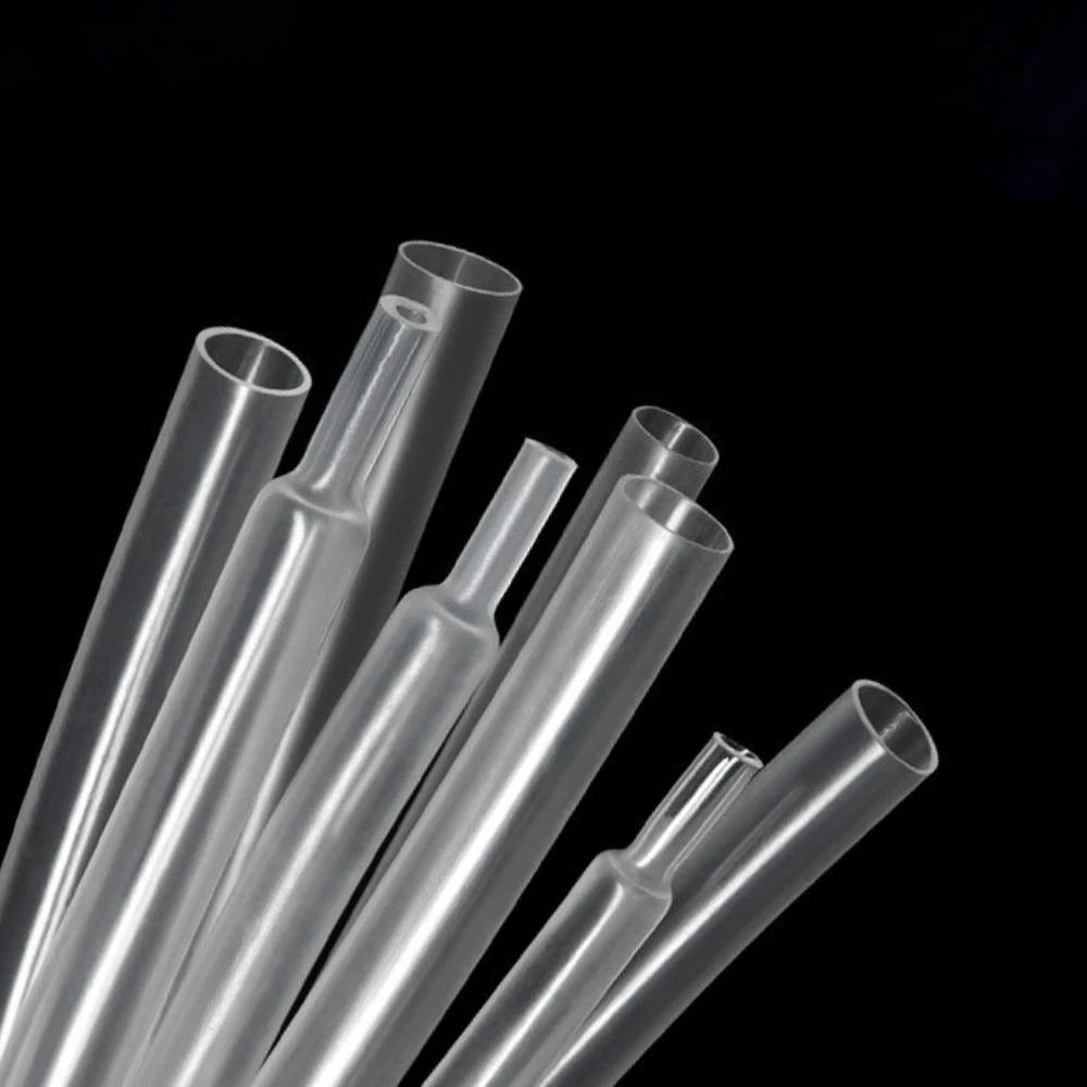 1m Heat Shrink Tube 2:1 Transparent Diameter 0.6mm ~ 180mm Polyolefin Tubing Sleeving Wrap Wire Repair DIY Cable Protecctor