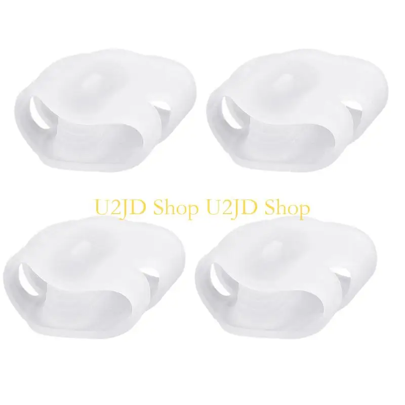 U2JD Breathable Toe Separator Bunions Support Double Hole Design Hypoallergenics Gel