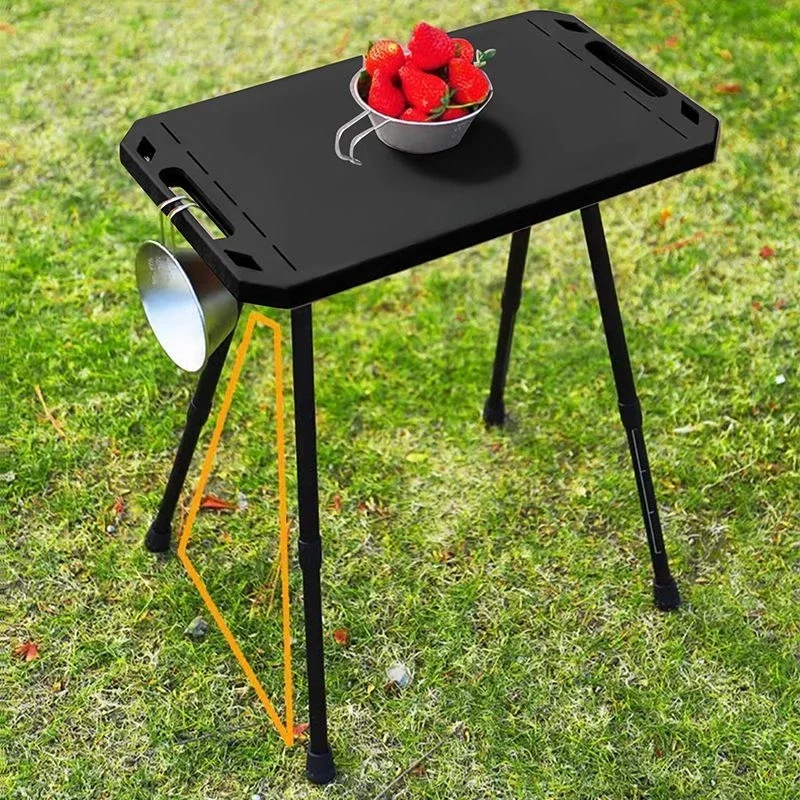 طاولة تكتيكية محمولة قابلة للطي للنزهات الخارجية، أثاث التخييم، تخزين خفيف الوزن، طاولات قابلة للتعديل