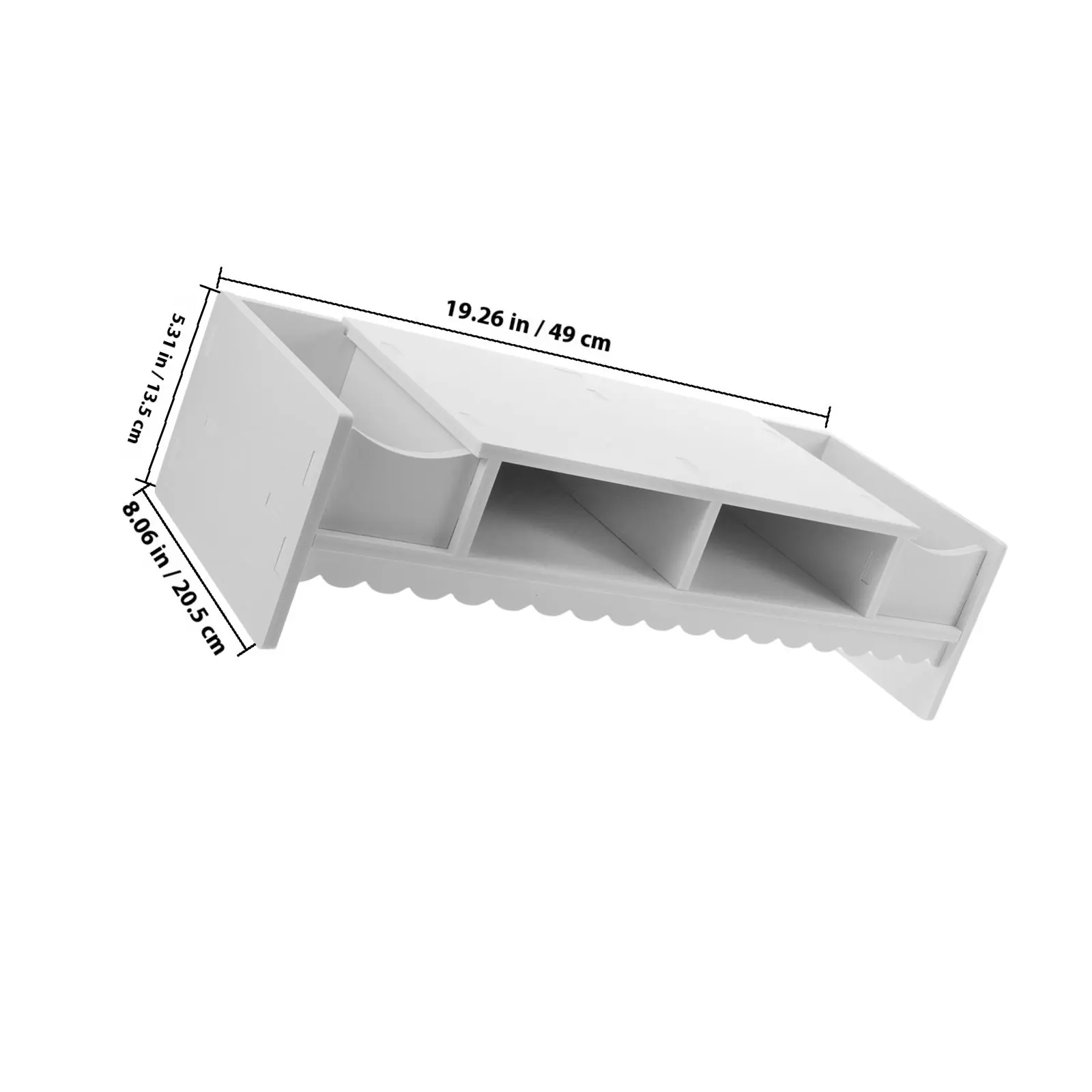 1 pcs Monitor Riser Stand Computer Desk Organizer Desktop Storage Halloween Christmas New Year Desk Organizer Shelf Screen