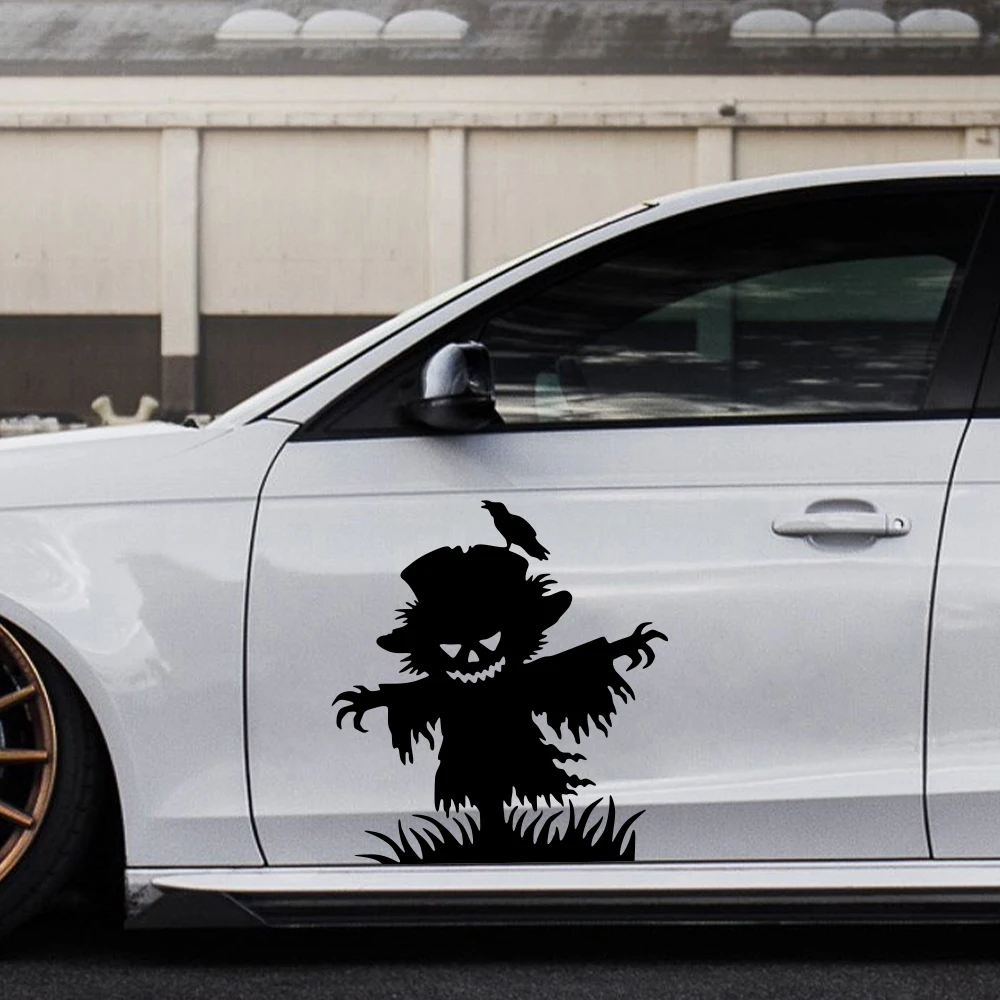 

Хэллоуин забавные автомобильные наклейки пугало креативная наклейка авто экстерьер ПВХ украшения виниловая водонепроницаемая наклейка автомобильные аксессуары