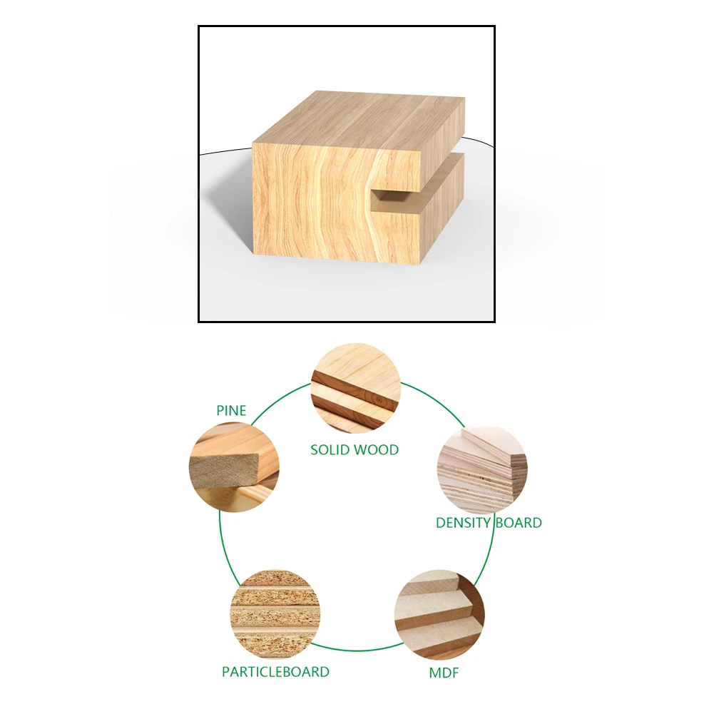 Wood Router 1/4in 6mm Shank Straight End Mill Trimmer Cleaning Flush Trim Corner Round Cove Box Bits Tool Milling Cutter New