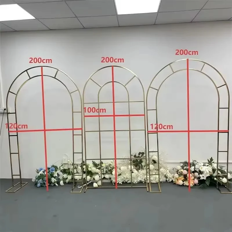 1-3 Stück Hochzeitskulissen: Bühnenbogen, Hintergrundgitter, neue Hochzeitsdekorationen, schmiedeeiserner Kombinationsbogen – Detail 7