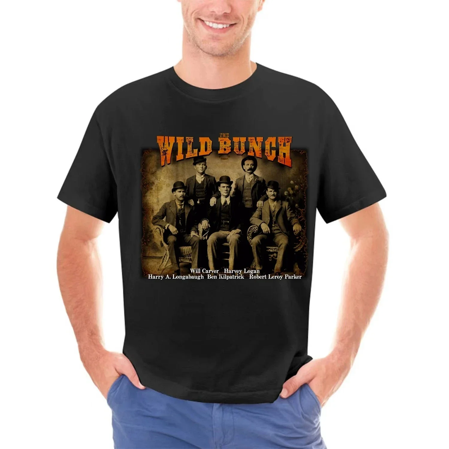 Butch Cassidy s Wild Bunch Slim Fit t-Shirt bl Black