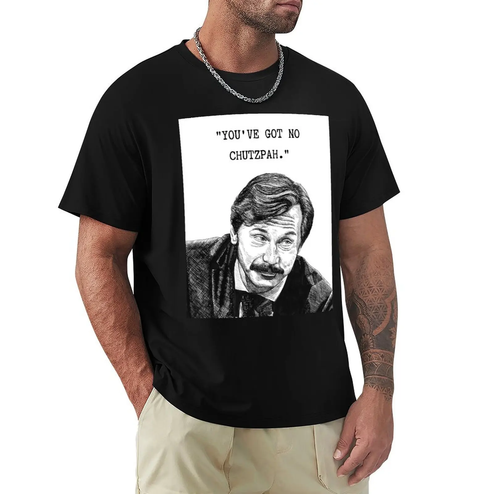

Mike Wozniak, Taskmaster, “You’ve got no chutzpah.” T-Shirt Minimalist Casual Short Sleeve Top
