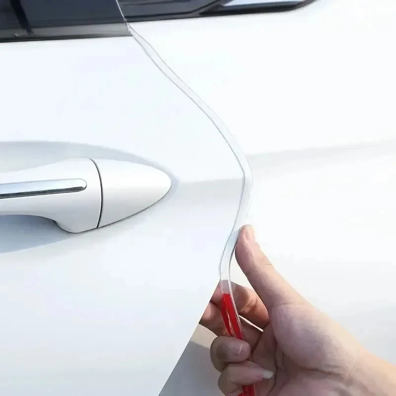 

5M Car Door Edge Sealing Strip Transparent PVC Scratch Protector Strip Anti-collision Stickers Door Anti-scratch Car Accessories