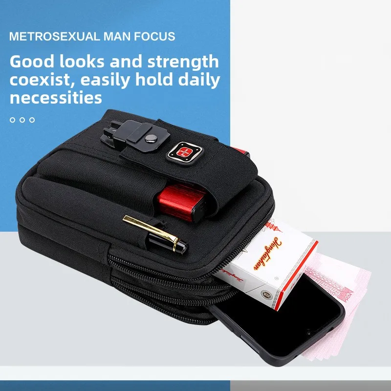 Swiss Crossbody Mobile Phone Bag - Outdoor - close-up view
